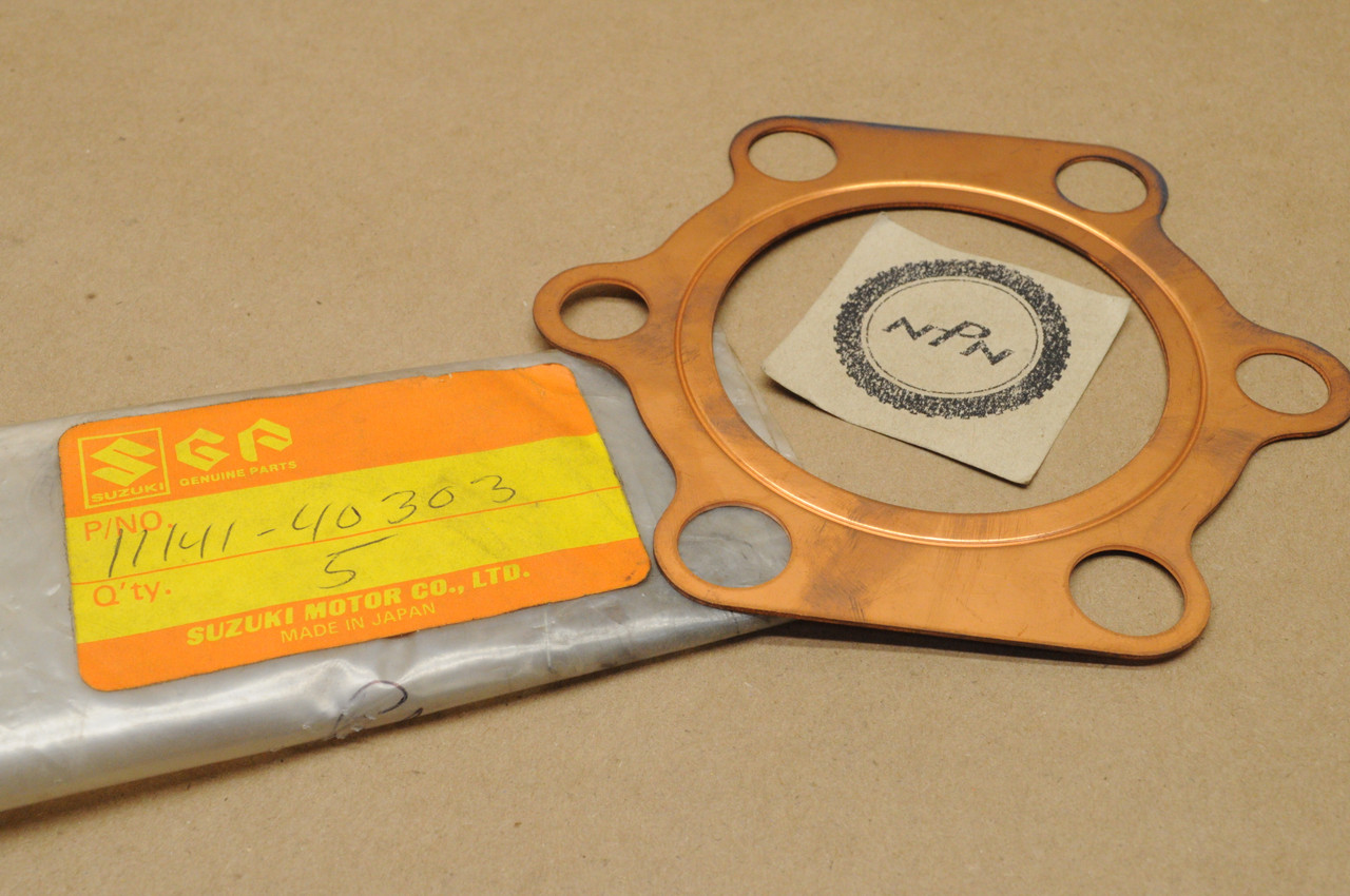 NOS Suzuki 1980-81 PE250 1980-81 RS250 Cylinder Head Gasket 11141-40303 ...