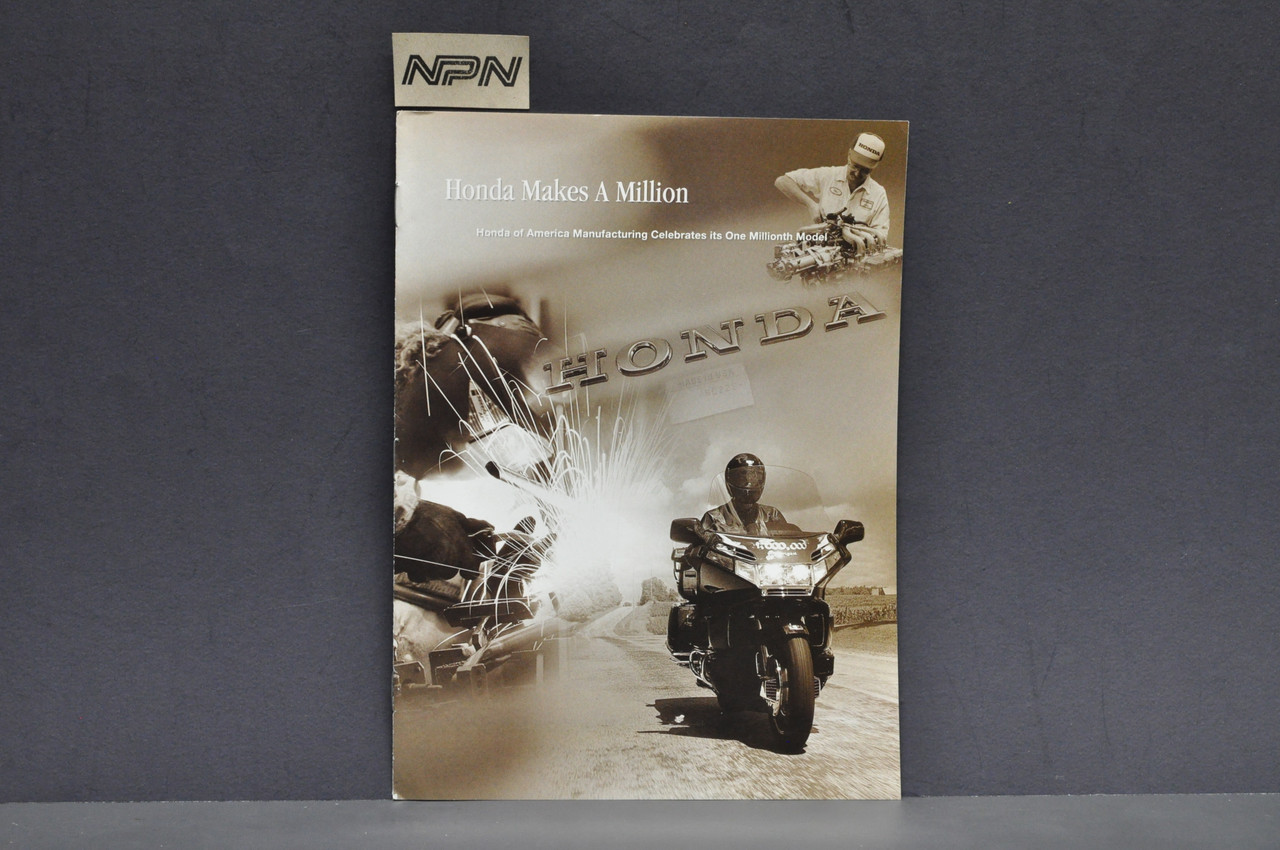 Vintage NOS 1996 Honda Makes a Million Motorcycle Brochure One Millionth Model