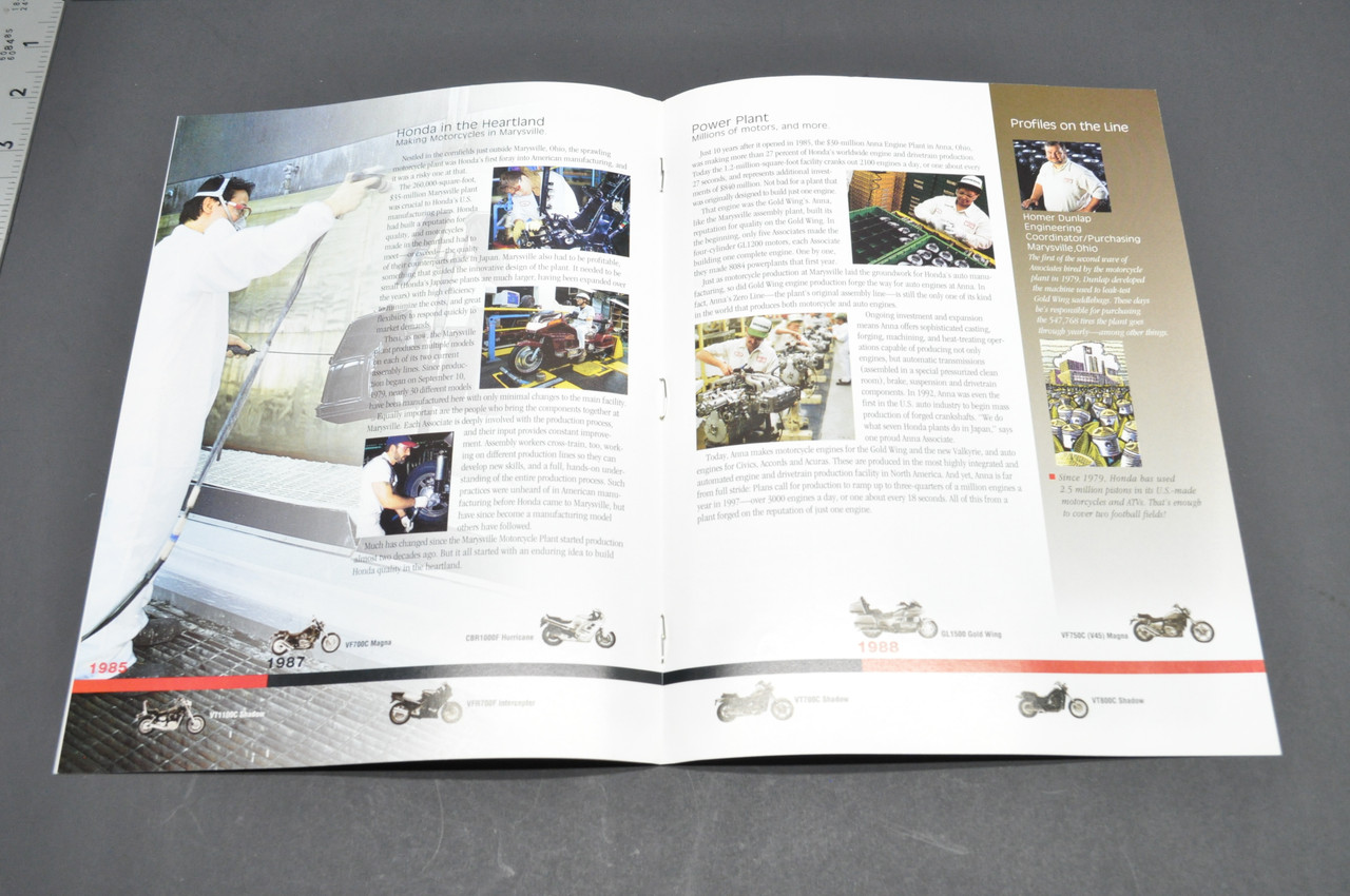 Vintage NOS 1996 Honda Makes a Million Motorcycle Brochure One Millionth Model