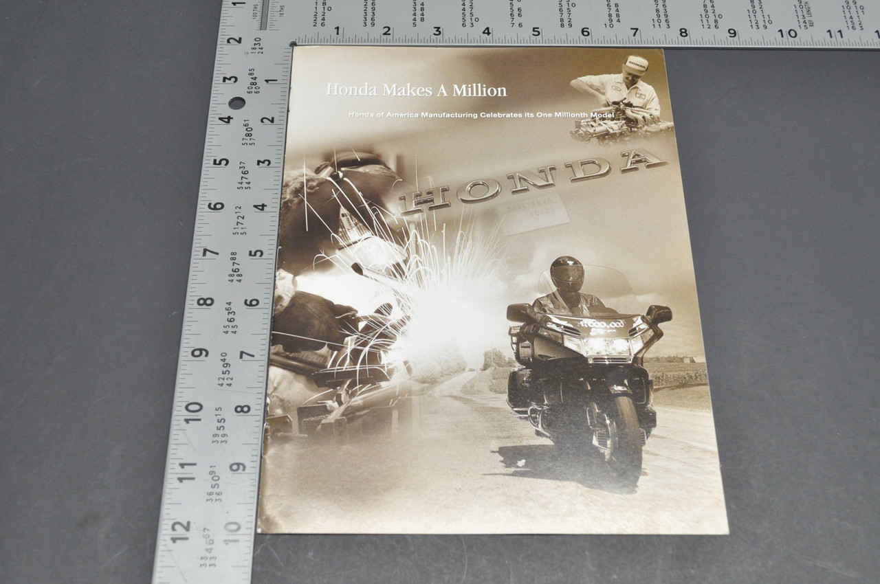 Vintage NOS 1996 Honda Makes a Million Motorcycle Brochure One Millionth Model