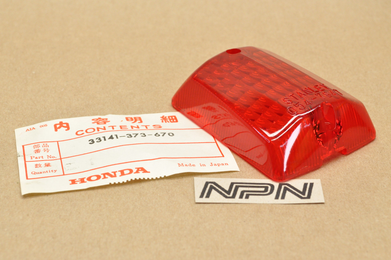 NOS Honda MR250 TL125 TL250 XR200 XR250 XR500 Tail Light Lens 33141-373-670