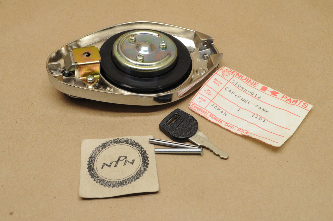 NOS Kawasaki H1 KH400 KZ1000 KZ900 S1 S3 Fuel Gas Cap Assembly 51048