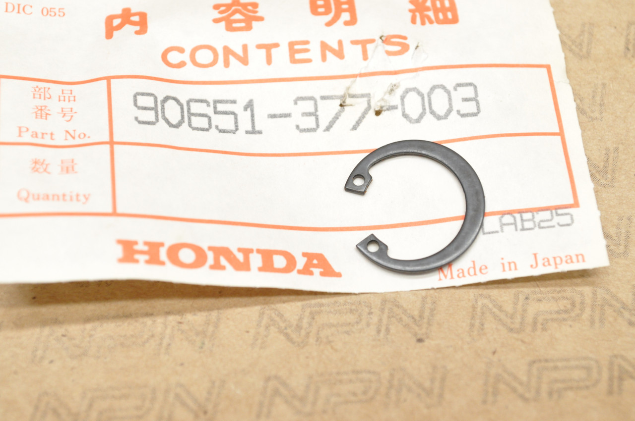 NOS Honda ATC250 CB750 GL1200 GL1500 VF700 VFR750 VT700 Circlip 90651-377-003