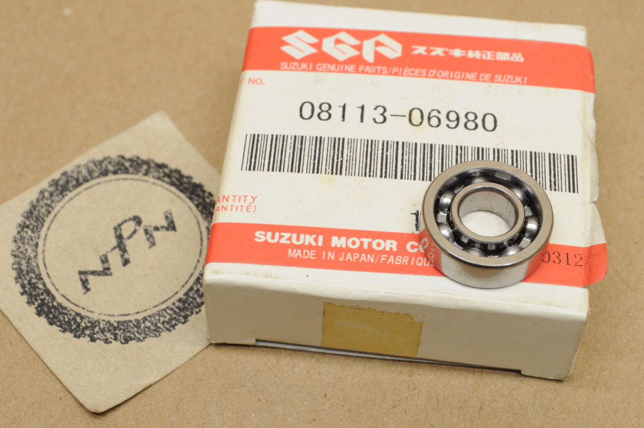 NOS Suzuki RM125 RM250 RM80 RMX250 Bearing 08113-06980 - NOS Parts NOW