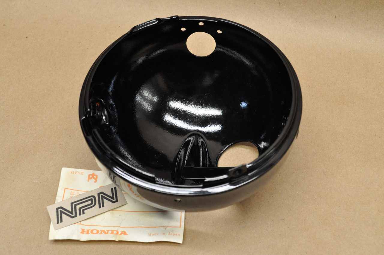 NOS Honda ATC70 K0-K1 ATC90 K1 Black Head Light Bucket Case 04305-918-010 B