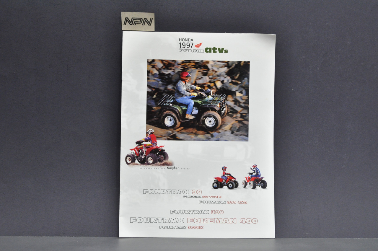 Vtg NOS 1997 Honda Fourtrax TRX90 TRX300 EX TRX400 ATV Sales Brochure ('96)