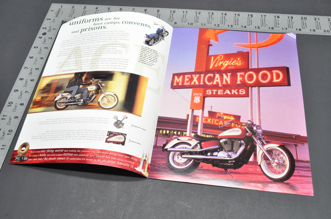 Vtg NOS 1997 Honda VT600 CD CMX250 C VF750 C VT1100 C2 Sales Brochure ('96)