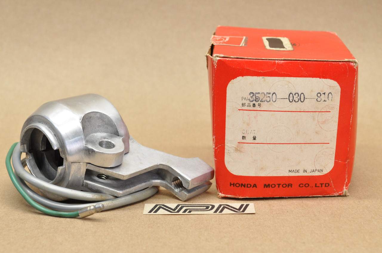 NOS Honda CA200 C200 Throttle Housing Lever Perch Bracket Switch 35250-030-810
