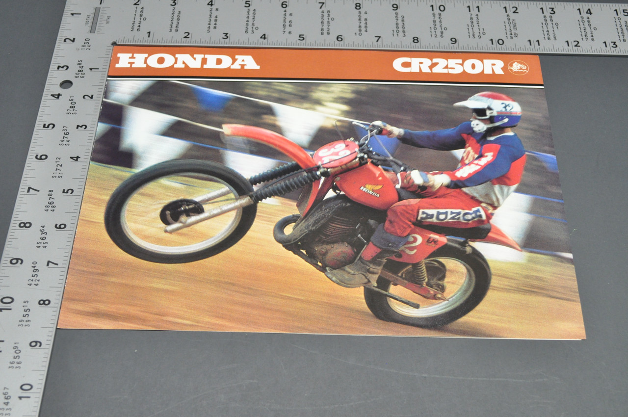 Vintage NOS 1979 Honda CR250 R Motorcycle Brochure