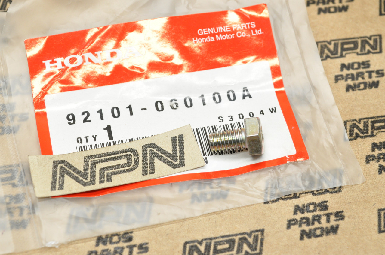 NOS Honda ATC250 CB750 CL450 CT70 XR350 XR500 XL350 XL500 Bolt 92101-06010-0A