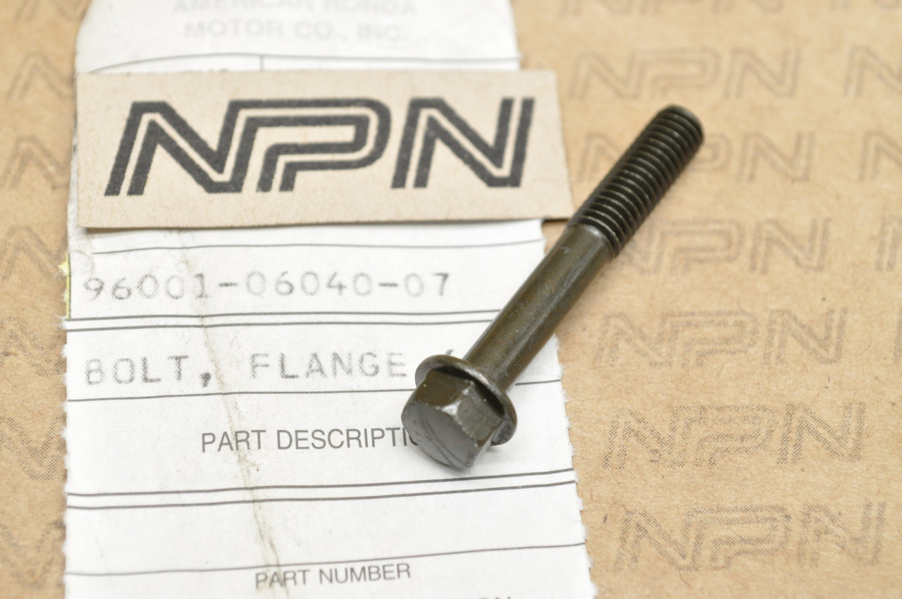 NOS Honda CR500 VF500 VT750 XL250 XL600 XR250 XR500 XR80 Z50 Bolt 96001-06040-07
