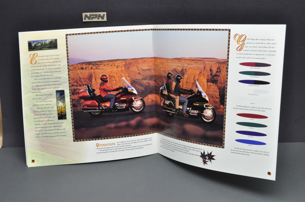 Vintage NOS 1996 Honda GL1500 SE Aspencade Interstate Motorcycle Brochure
