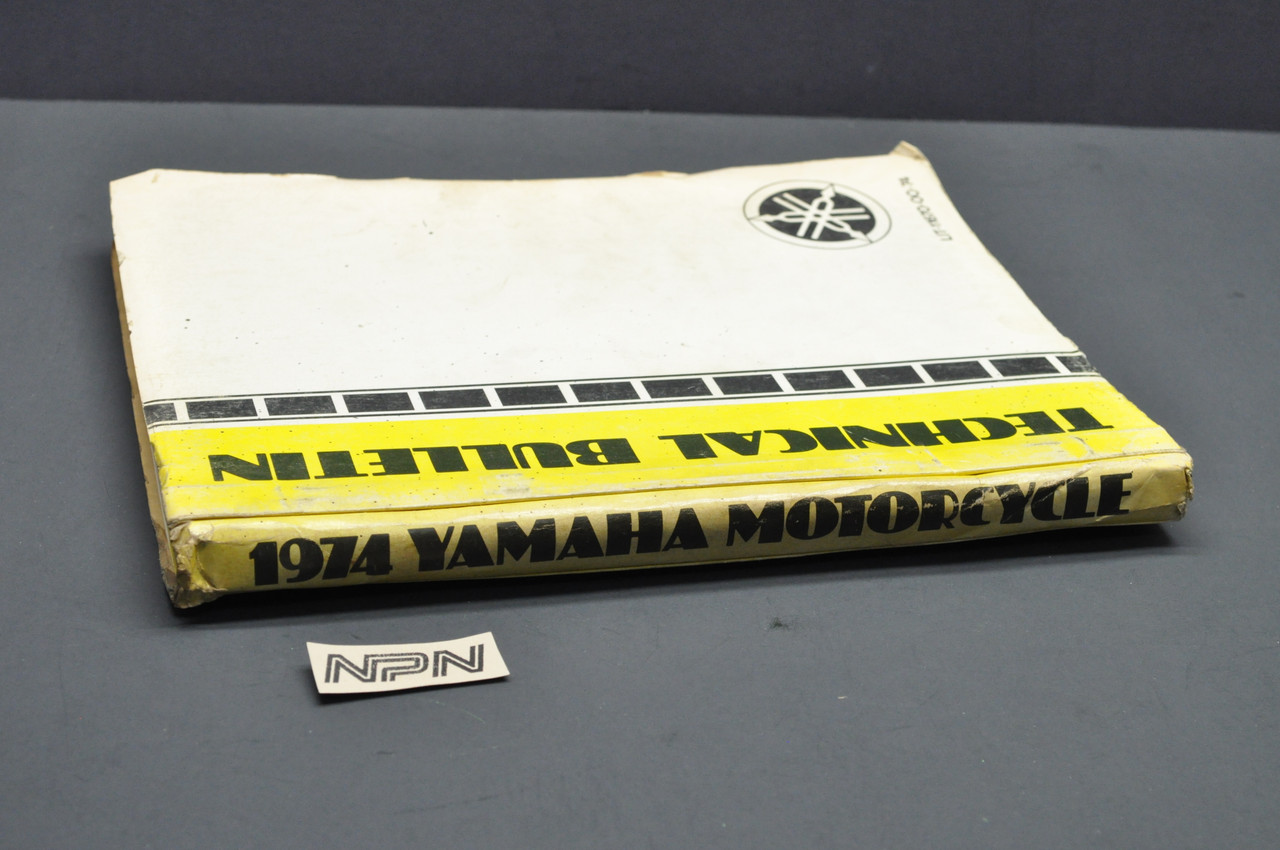Vintage 1974 Yamaha Motorcycle Technical Bulletin Sheets Manual Moto-Bike