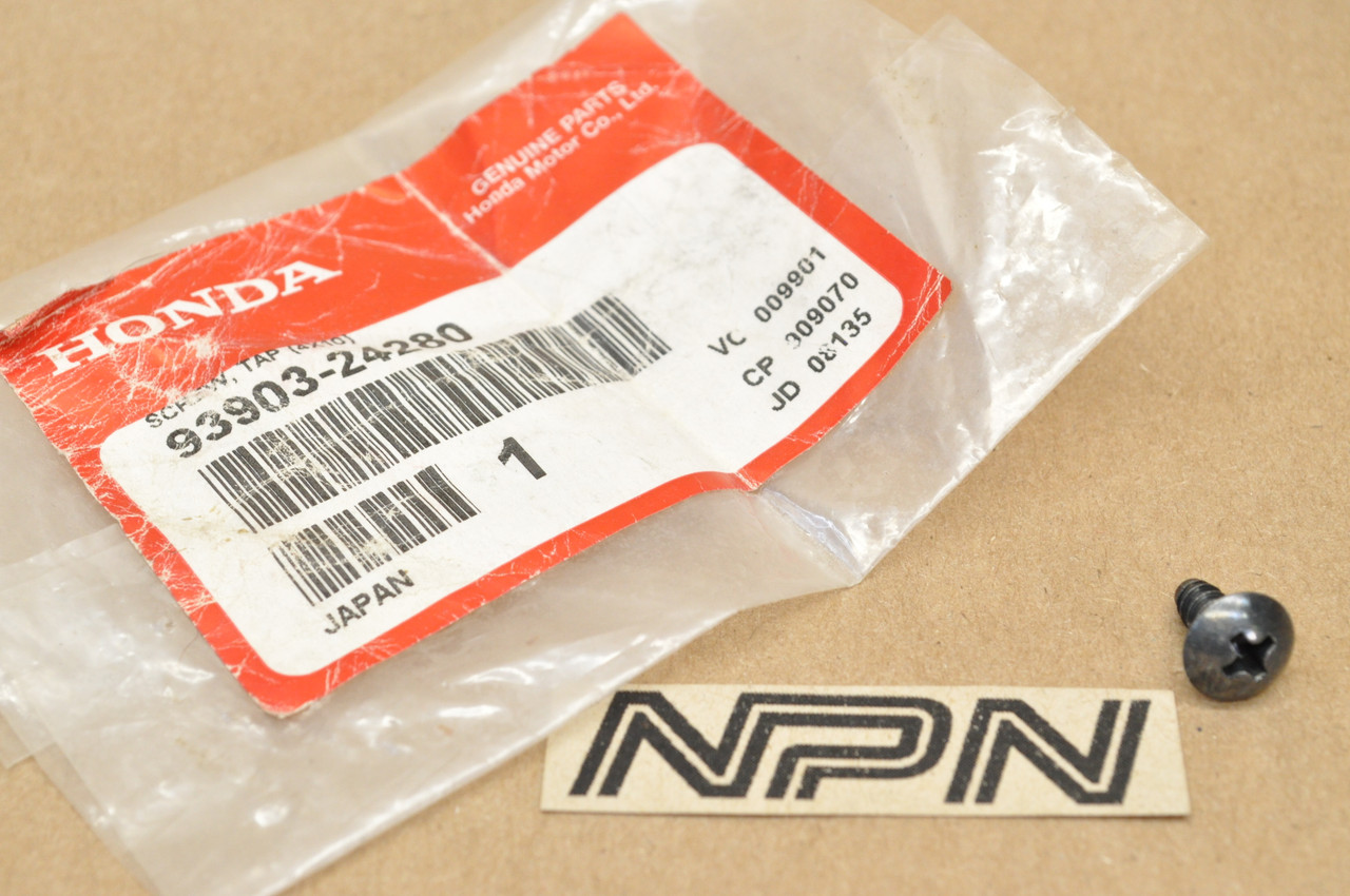 NOS Honda CBR1000 CH250 GL1200 GL1500 RC51 VF500 VF700 Screw 93903-24280