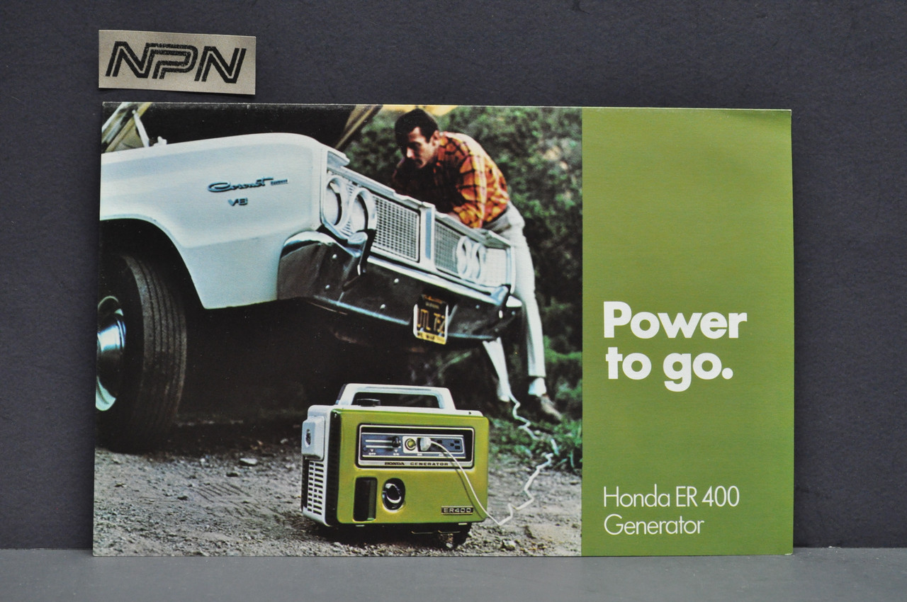 Vintage NOS 1971 Honda ER400 Portable Generator Brochure 