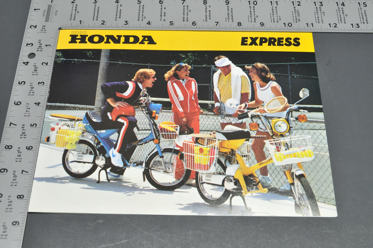 Vintage NOS 1980 Honda NC50 Express NA50 Express II Moped Brochure