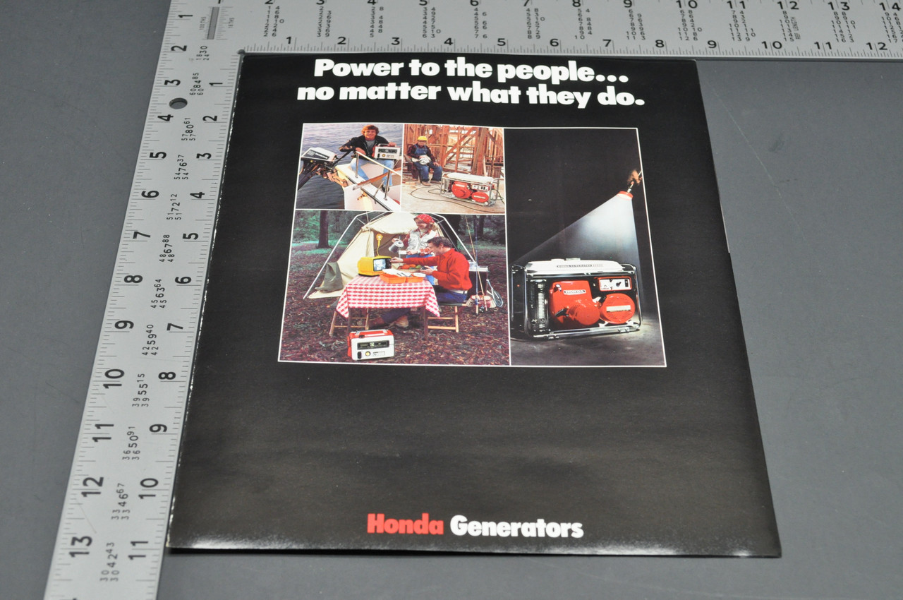 Vtg NOS 1979 Honda EM400 EG1000 ED1000 ES3500 ES4500 Generator Brochure 