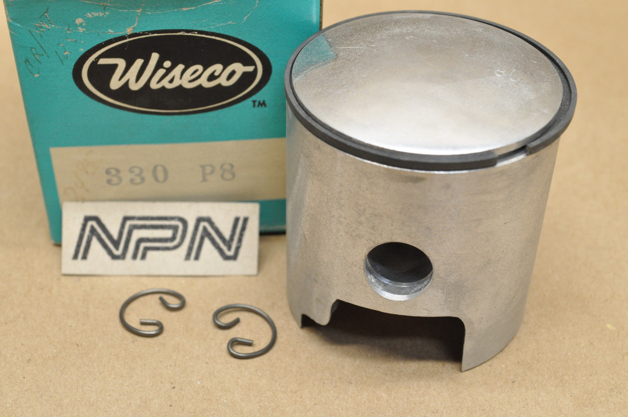 NOS Honda CR125 MT125 Wiseco 58mm Piston , Ring & Clips Set 330 P8