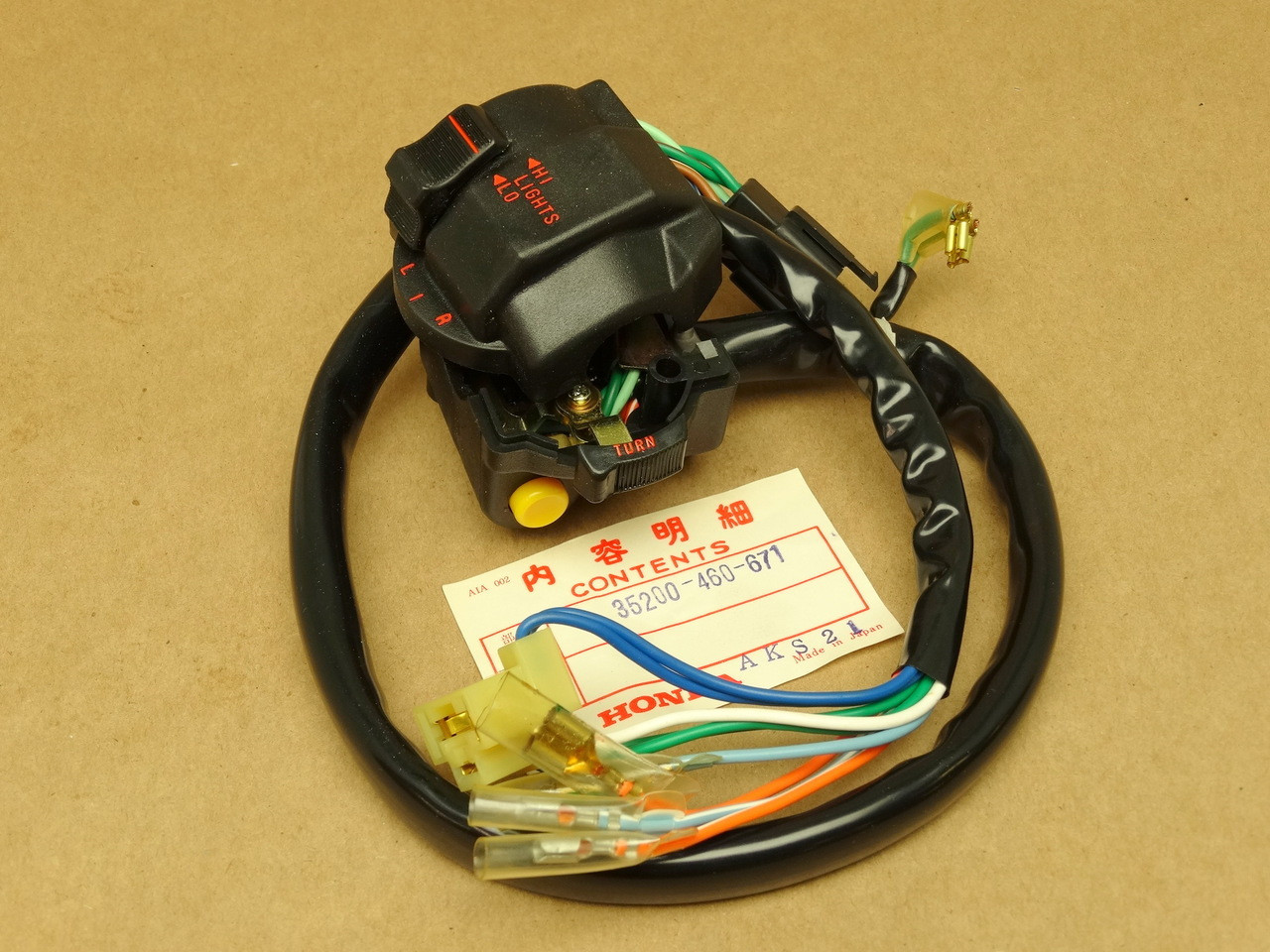 NOS Honda CB650 CB750 C CB900 C Turn Signal Left Handlebar Control