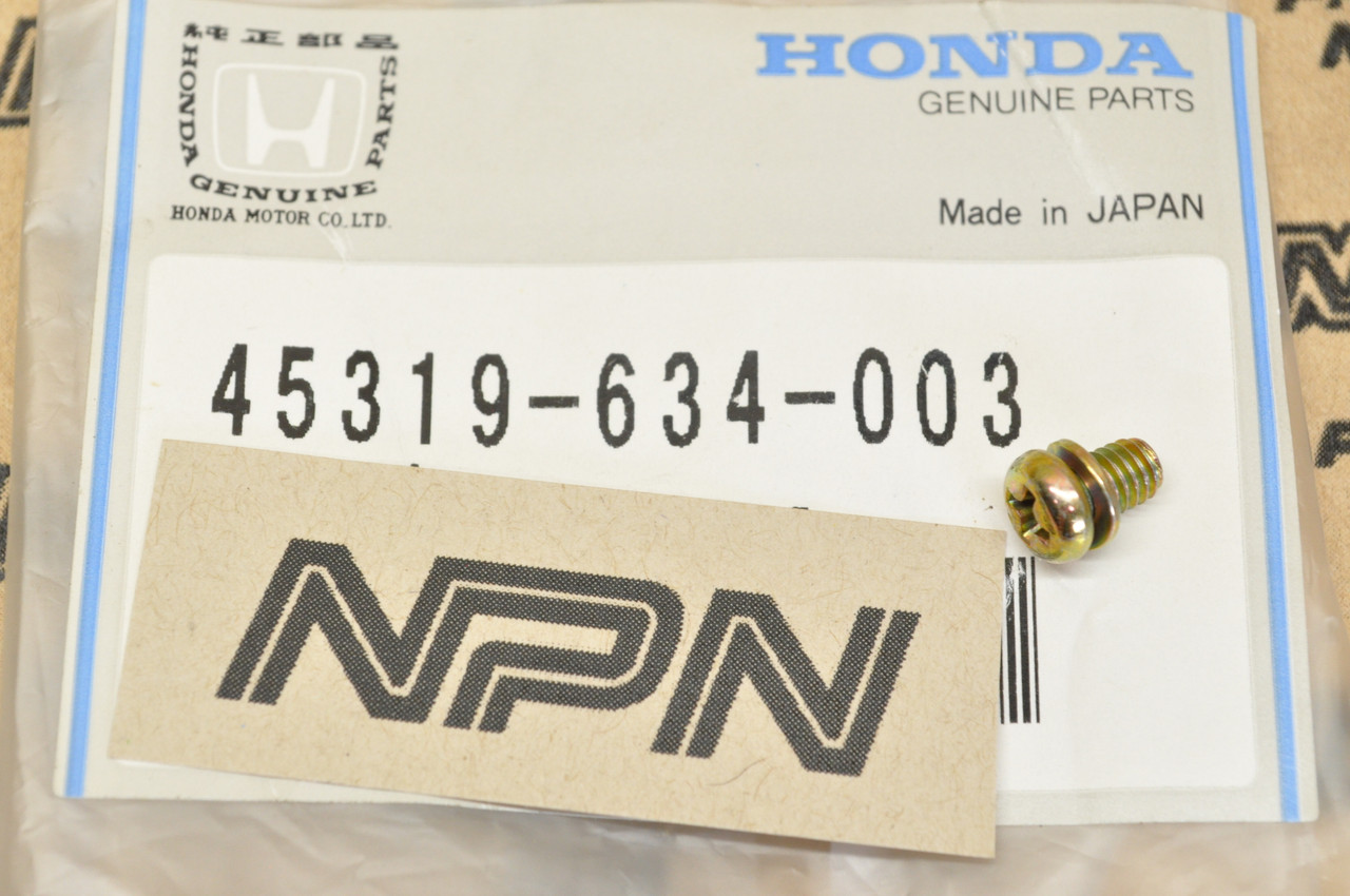 NOS Honda C70 GB500 TRX250 TRX350 VF1100 VF500 VF700 Screw (4x6) 45319-634-003