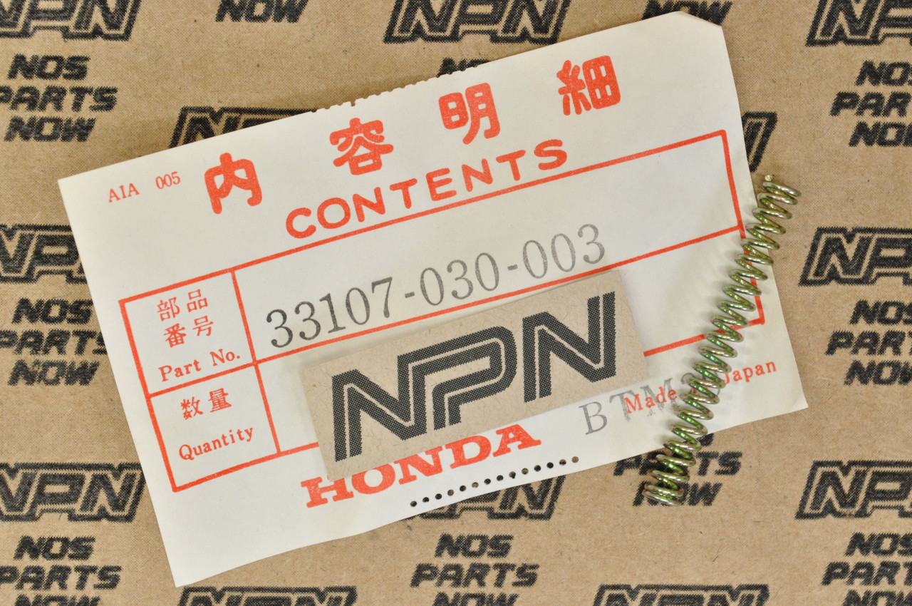 NOS Honda C70 CB160 CL70 CL90 CT70 CT90 S90 SL70 XL80 Light Spring 33107-030-003
