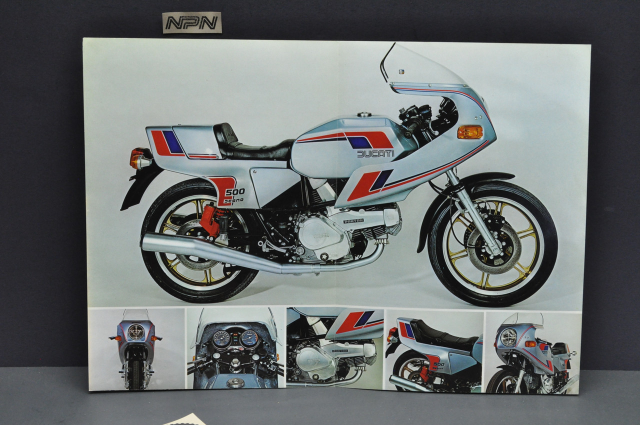 Vintage NOS 1979 Ducati 500SL Pantah Motorcycle Sales Brochure