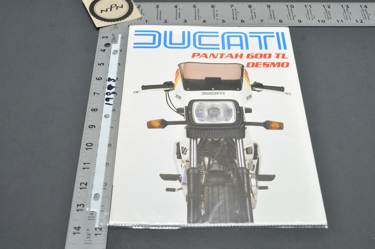 Vintage NOS 1983 Ducati Pantah 600 TL Desmo Motorcycle Sales Brochure