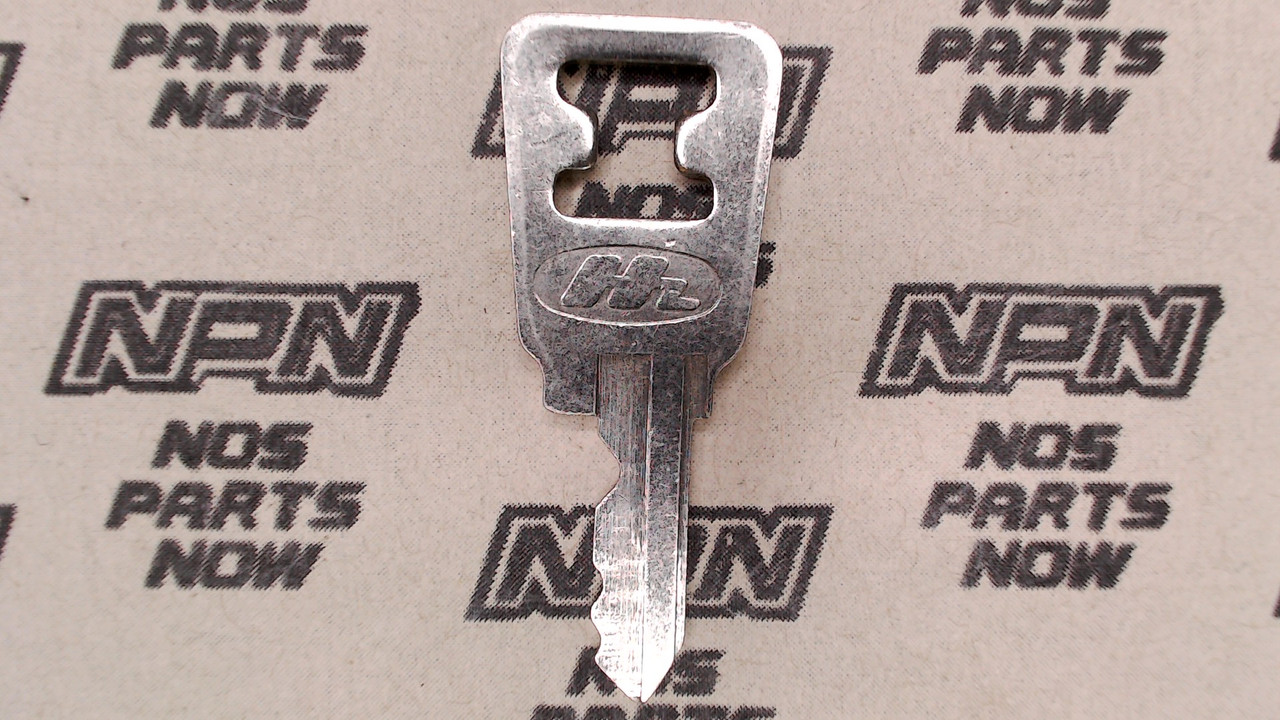 NOS Honda Lock Key & Ignition Switch Double Groove Back H9906
