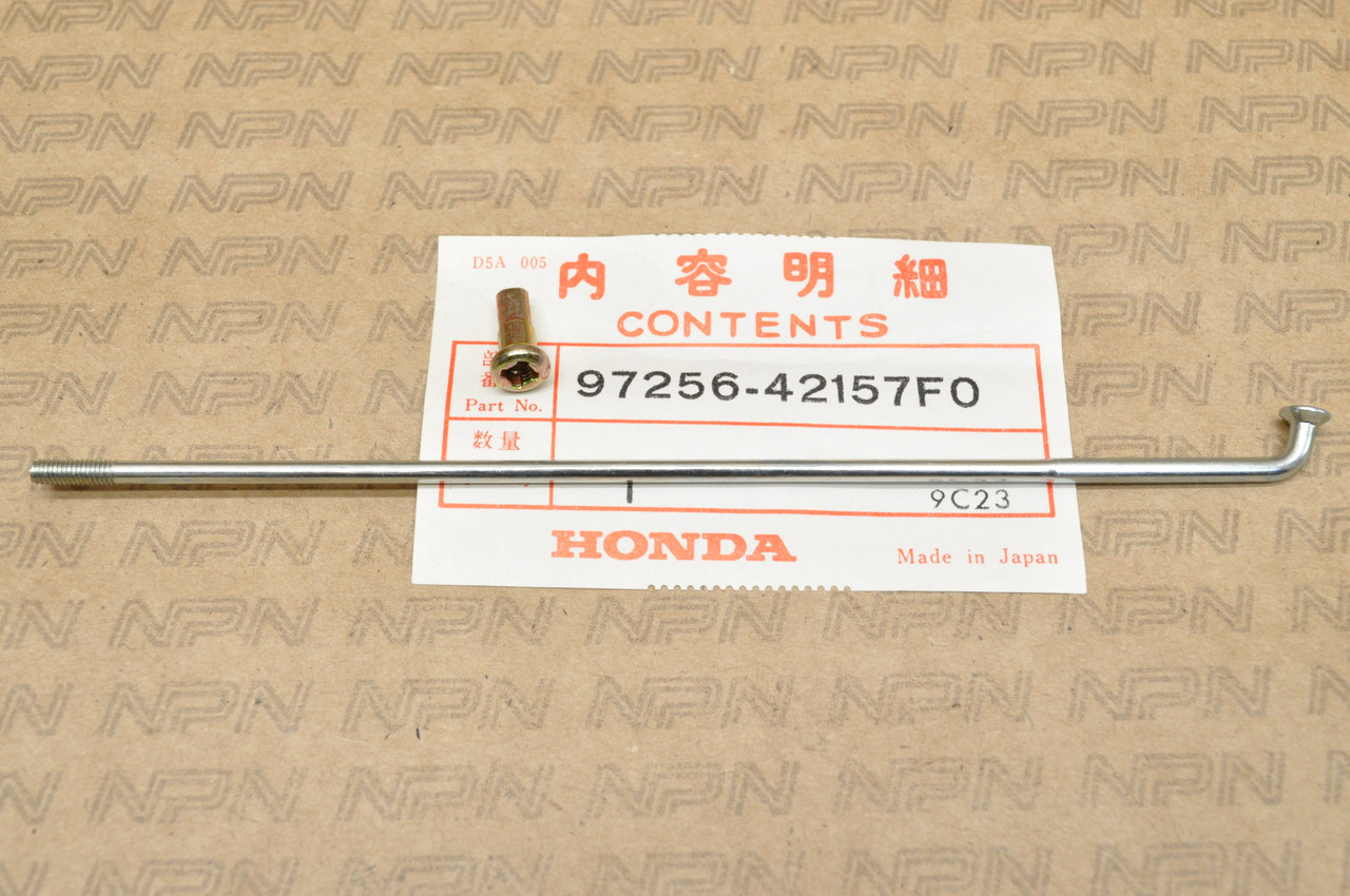 NOS Honda 1980-86 CT110 Trail 110 Rear Wheel Spoke "B" & Nipple 97256-42157-F0