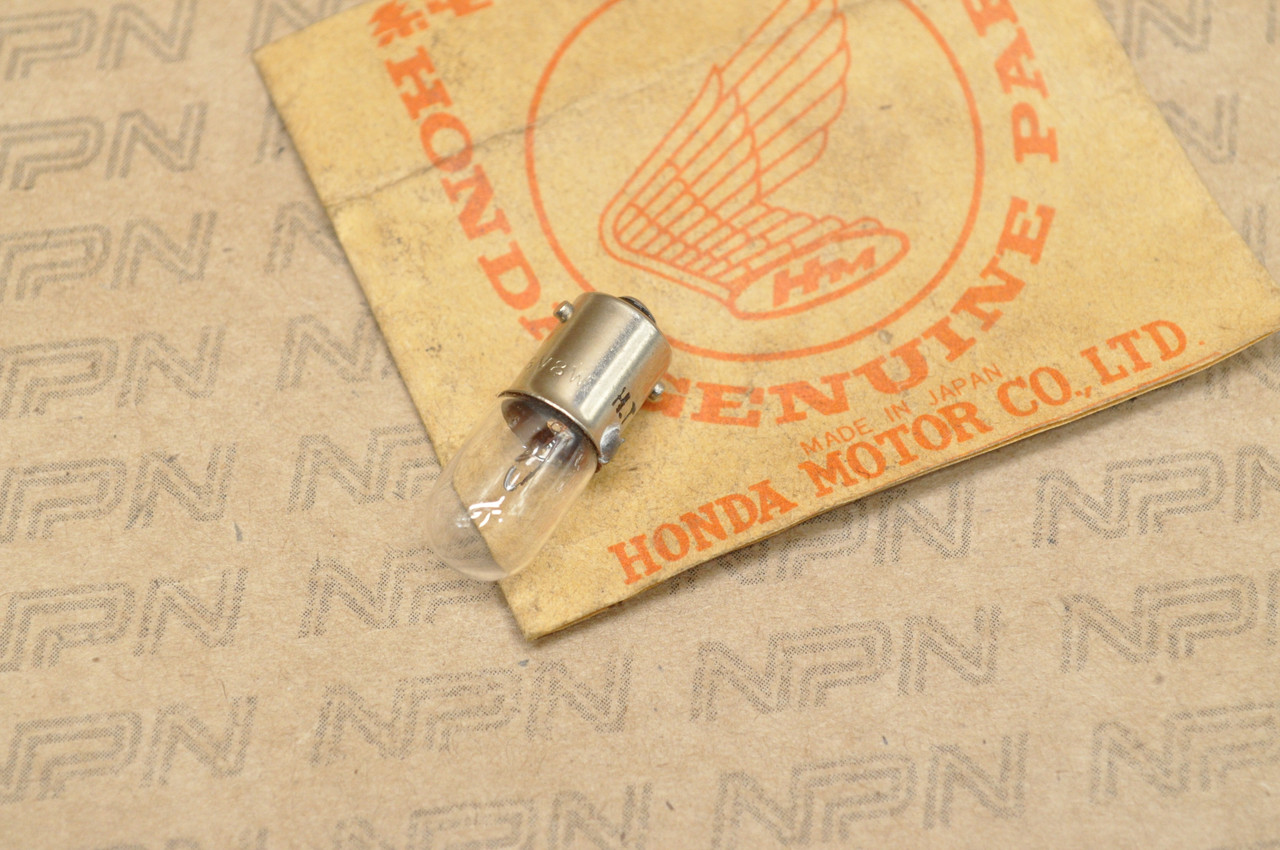 NOS Honda C100 CA100 C102 CA102 Stanley Turn Signal Light Bulb 6V 34905001000 NOS Parts NOW