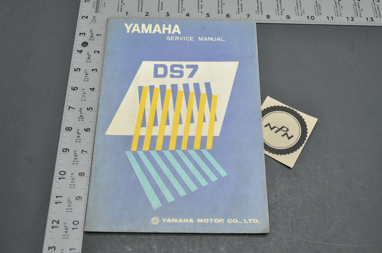 Vintage 1972 Yamaha DS7 Motorcycle Shop Service Manual