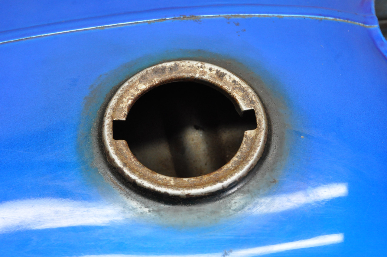 Vintage Used OEM Honda CL77 Late Fuel Gas Tank Candy Blue 17500