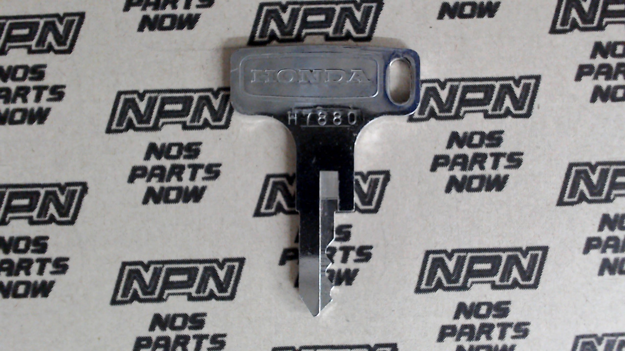 NOS Honda OEM Ignition Lock & Switch Key Single Groove H7880