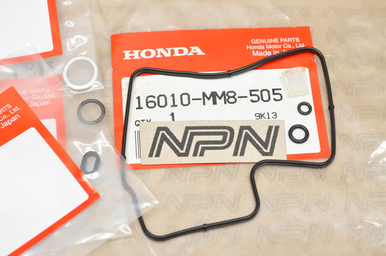 NOS Honda 1990-91 CBR1000 F Carburetor Gasket O-Ring Set 16010-MM8-505