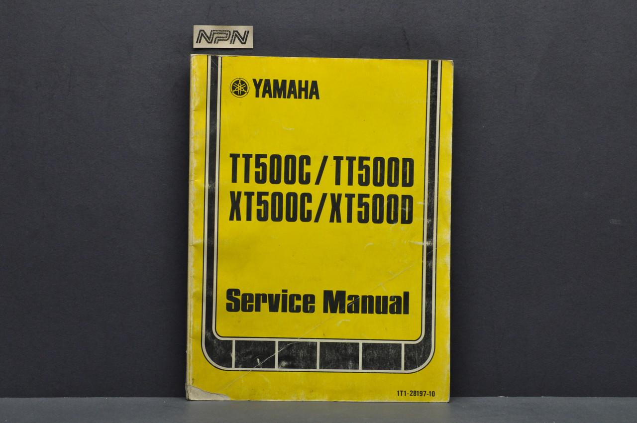 Vintage 1976 Yamaha TT500 C XT500 C 1977 TT500 D XT500 D Shop Service Manual