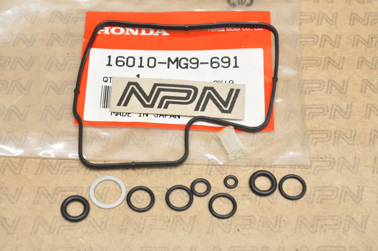 NOS Honda 198487 GL1200 Gold Wing Carburetor Gasket ORing Set 16010