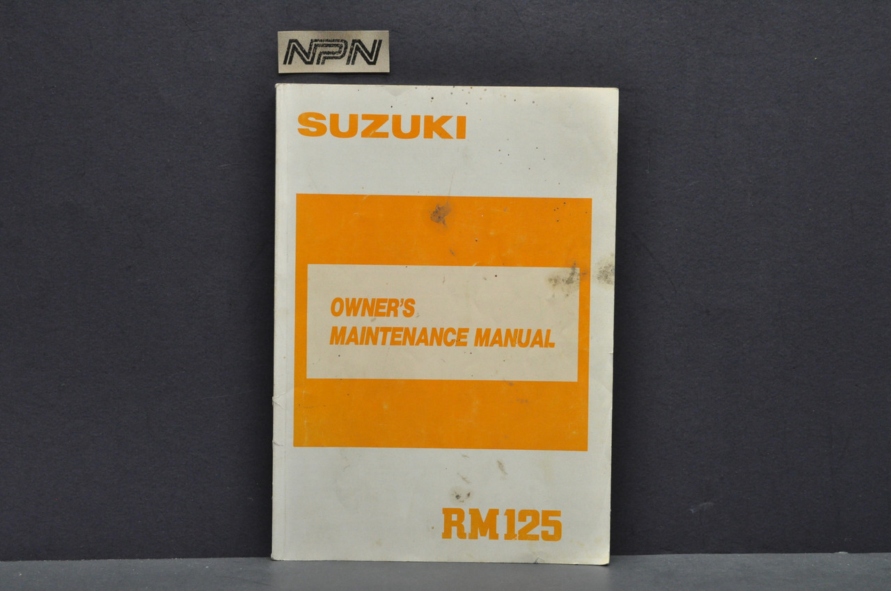 Vintage 1987 Suzuki RM125 Motorcycle Shop Service Manual