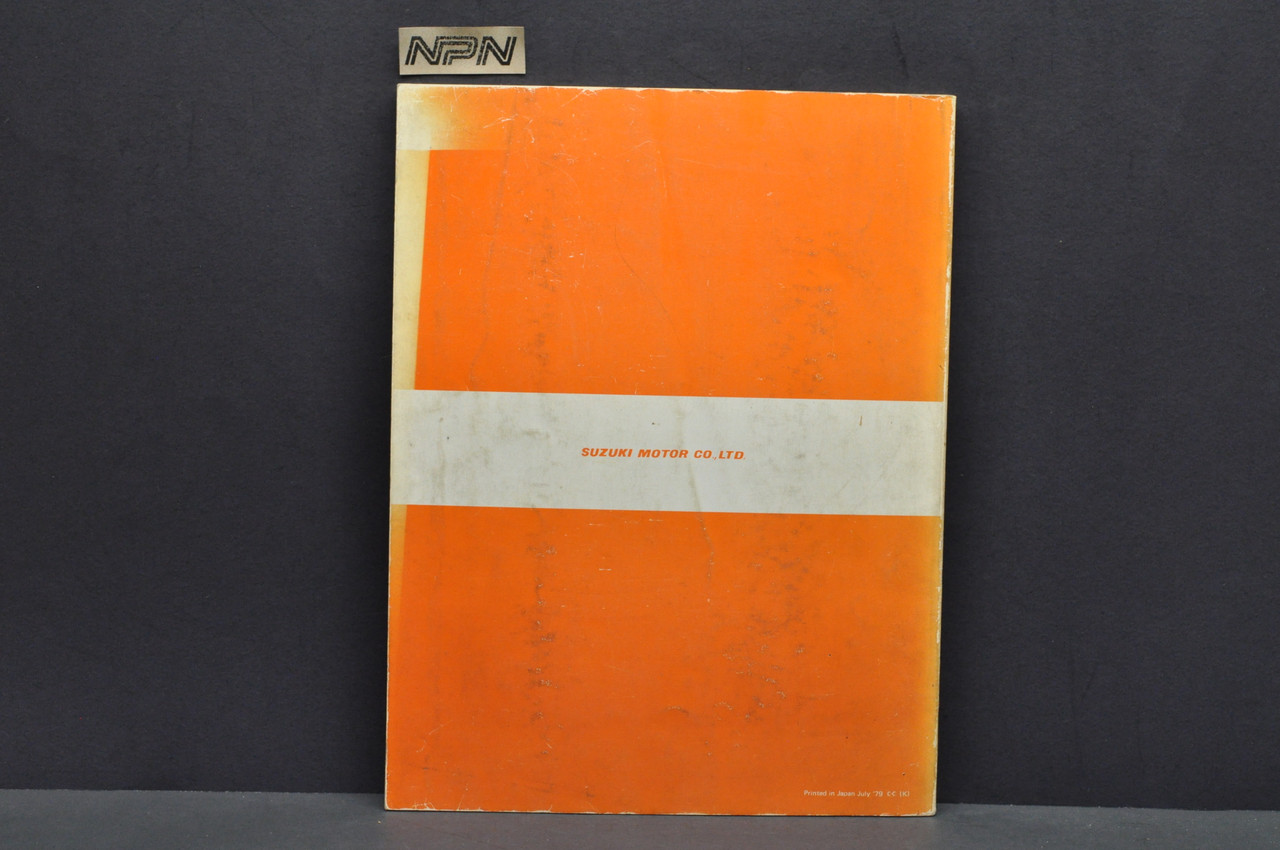 Vintage 1979 Suzuki DS100 DS125 Motorcycle Shop Service Manual
