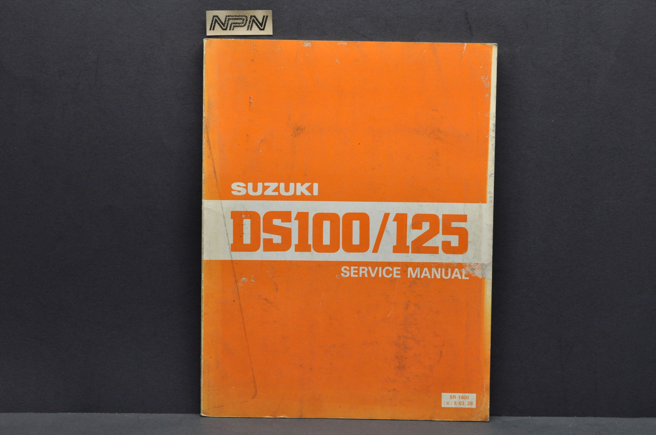 Vintage 1979 Suzuki DS100 DS125 Motorcycle Shop Service Manual