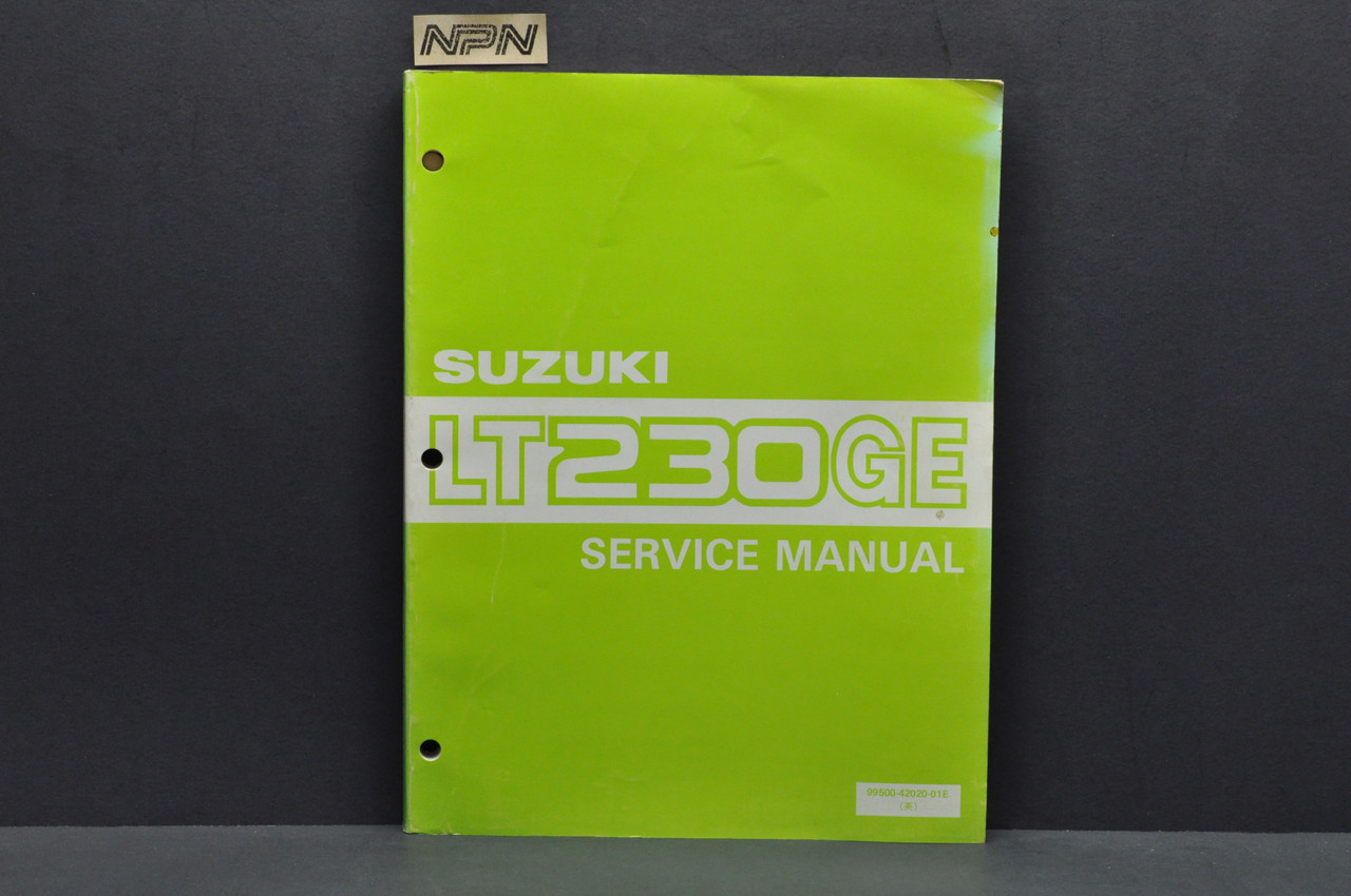 Vintage 1984 Suzuki LT230 GE QuadRunner ATV Shop Service Manual - NOS