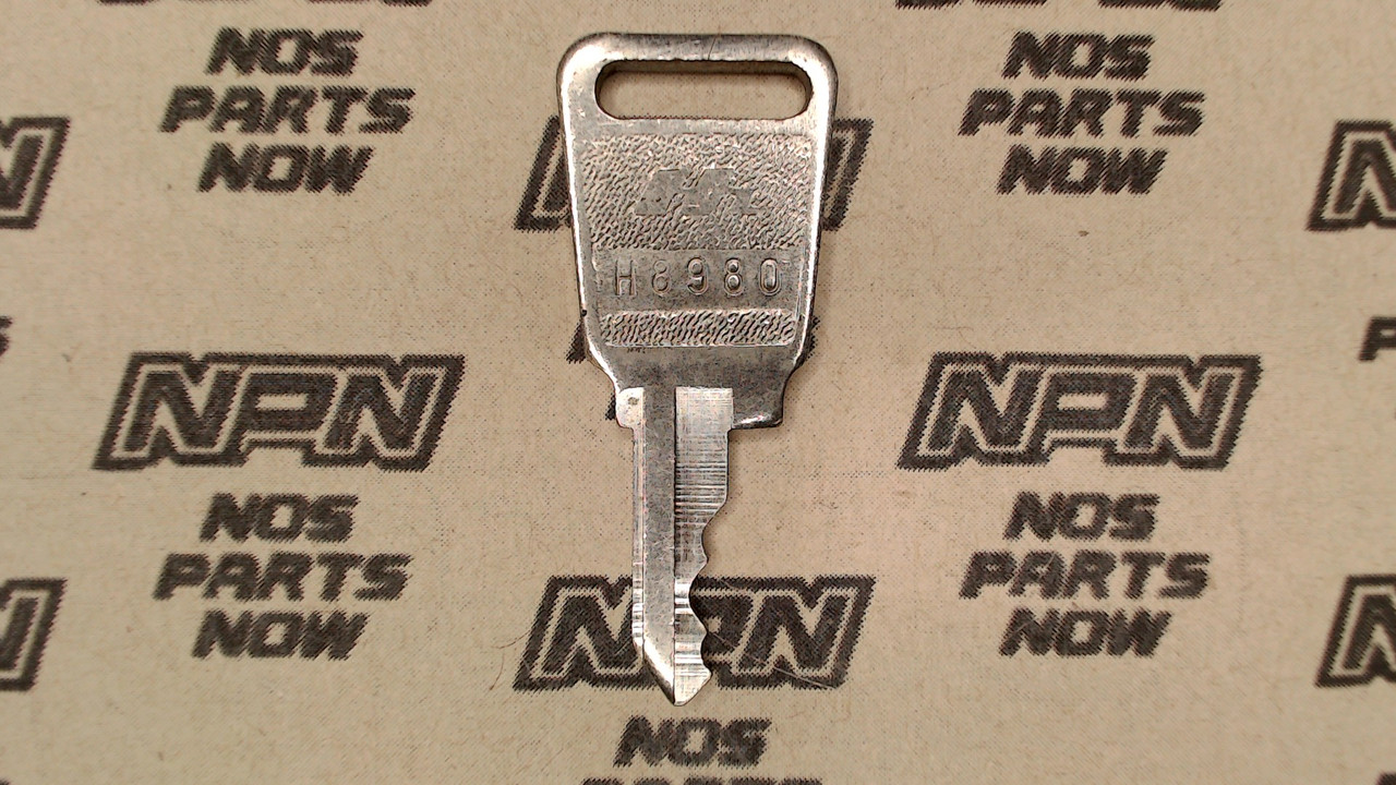 NOS Honda Lock Key & Ignition Switch Double Groove H8980