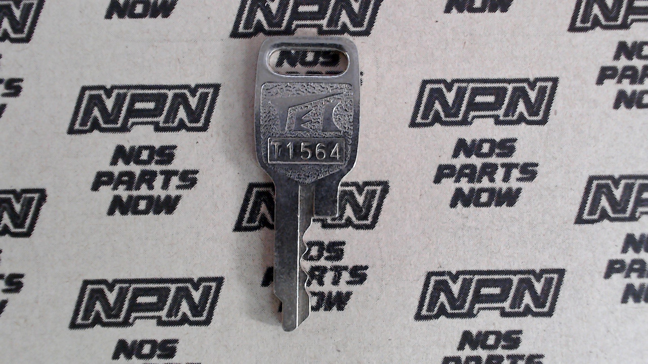 NOS Honda OEM Ignition Switch & Lock Key Ward Cut Single Groove T1564