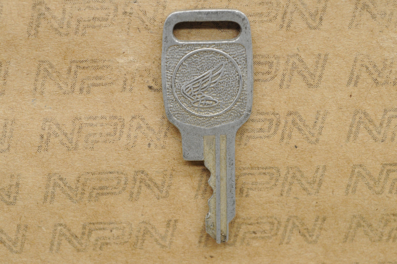 NOS Honda OEM Ignition Switch & Lock Key Ward Cut Single Groove T1564