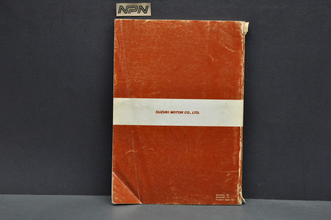 Vintage 1979 Suzuki GS400 GS425 GS425 L Motorcycle Shop Service
