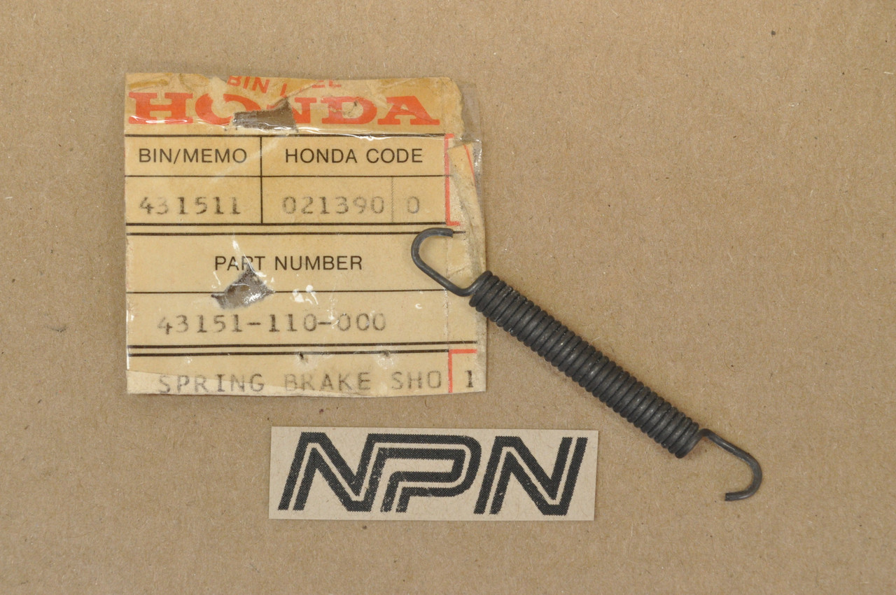 NOS Honda CR125 CT70 CT90 MB5 SL125 TL250 XL250 XL350 Spring 43151-110-000