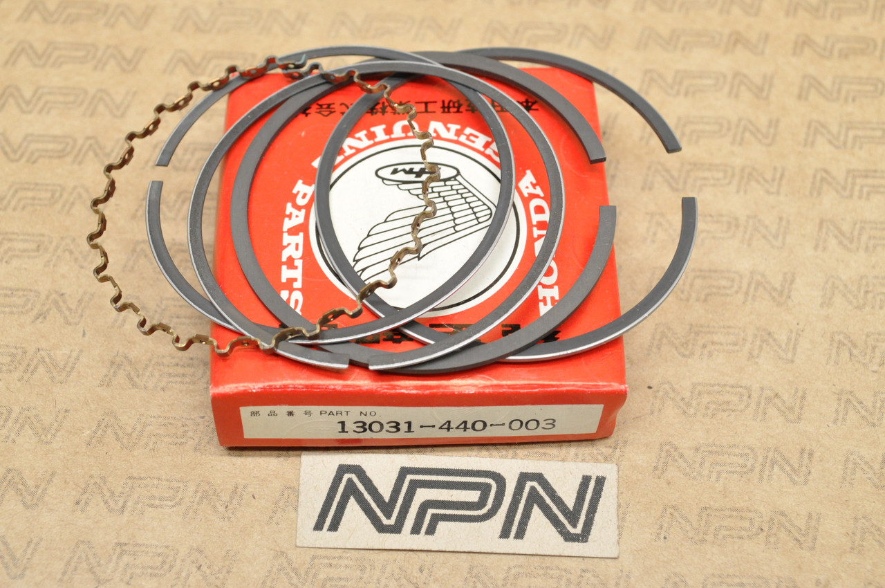 NOS Honda CB125 S NX125 XL125 S .50 Oversize Piston Rings for 1 Piston 13031-440-003