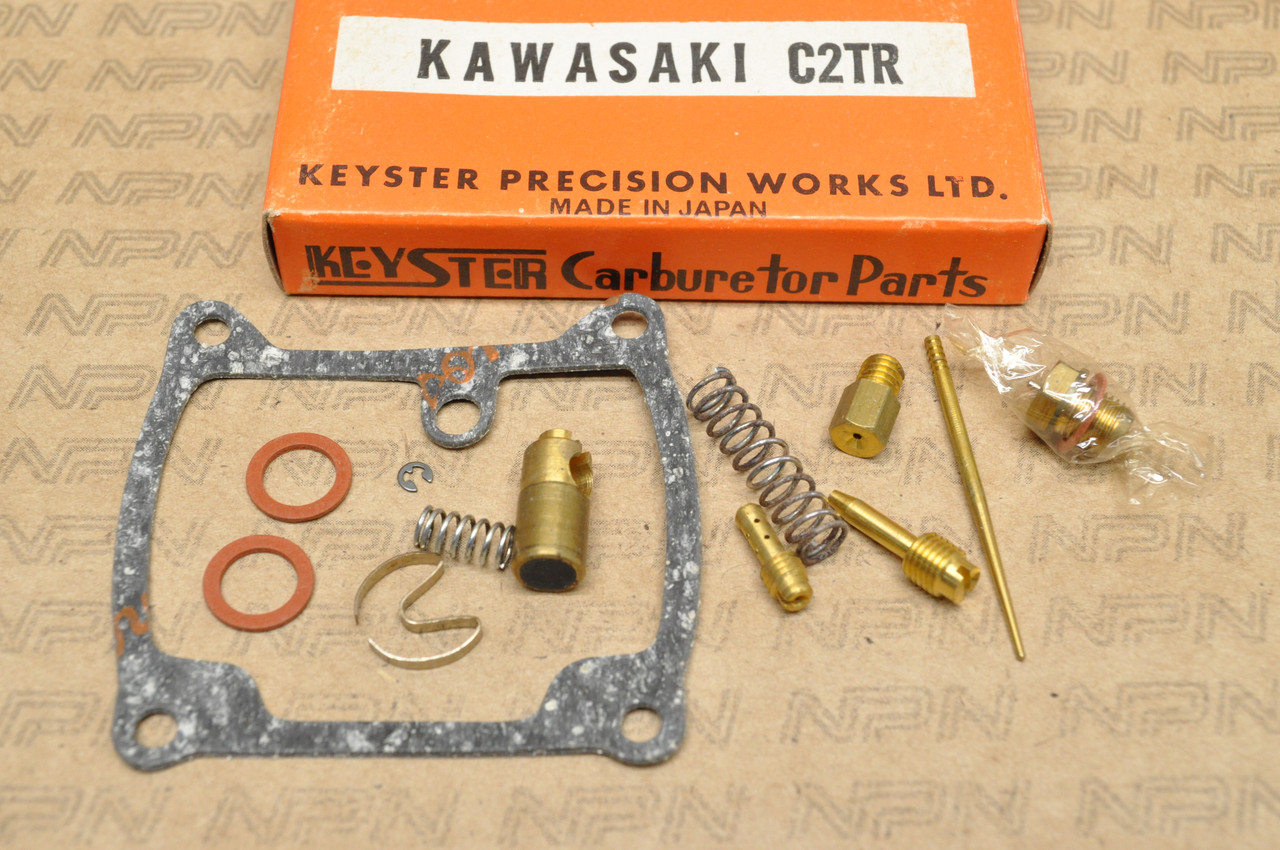 NOS Kawasaki C2 TR Keyster Carburetor Carb Needle Jet Spring Rebuild Repair Kit