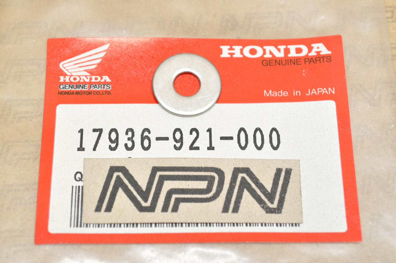 NOS Honda CB1000 CBR1100 CR125 GL1800 VFR750 VFR800 Washer 17936-921-000