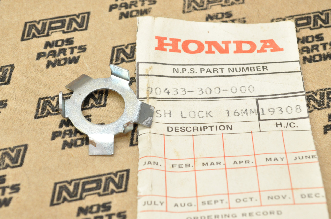 NOS Honda CB750 K0 Rear Sprocket Adjusting Screw Lock Washer 90433-300-000
