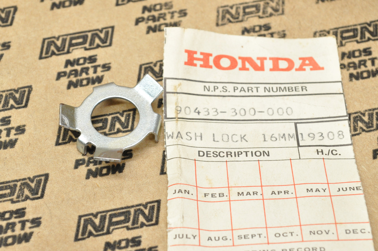 NOS Honda CB750 K0 Rear Sprocket Adjusting Screw Lock Washer 90433-300-000